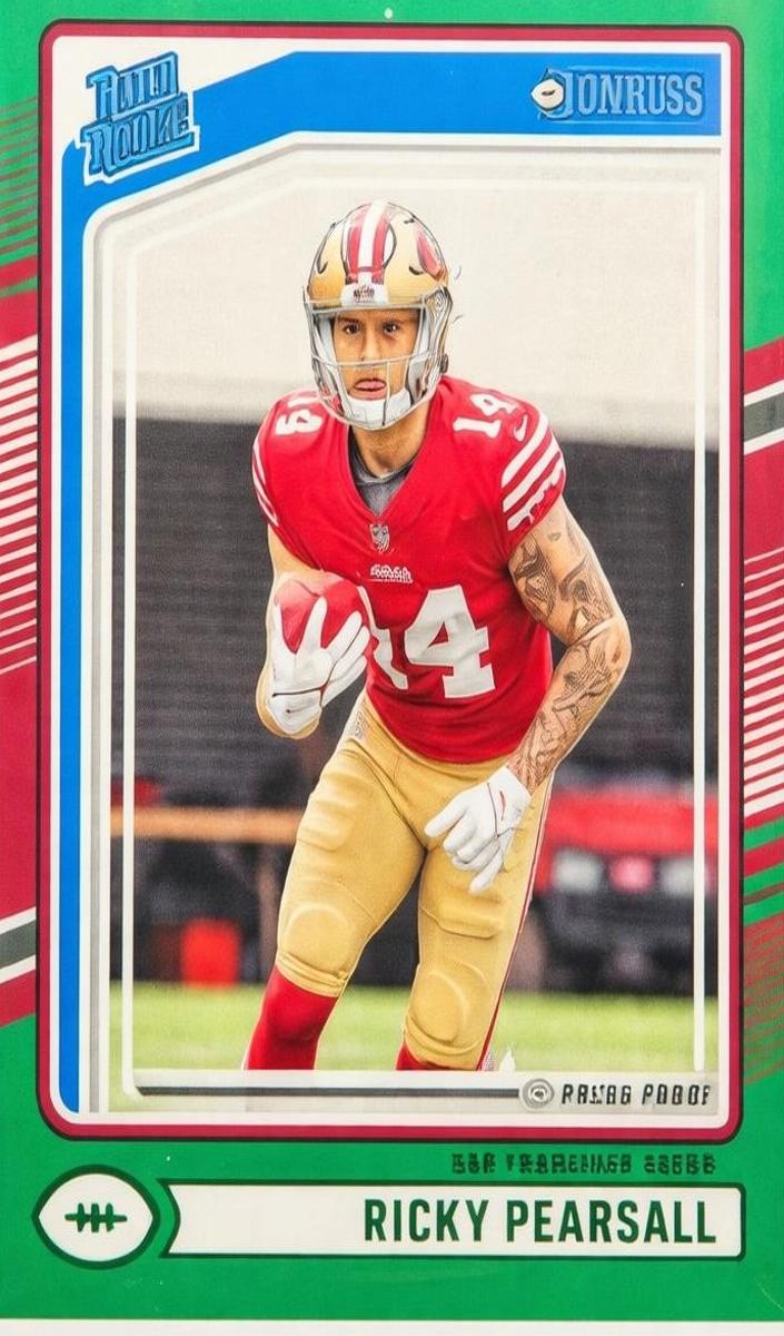 2024 Panini Donruss Football Press Proof Green Ricky Pearsall #318