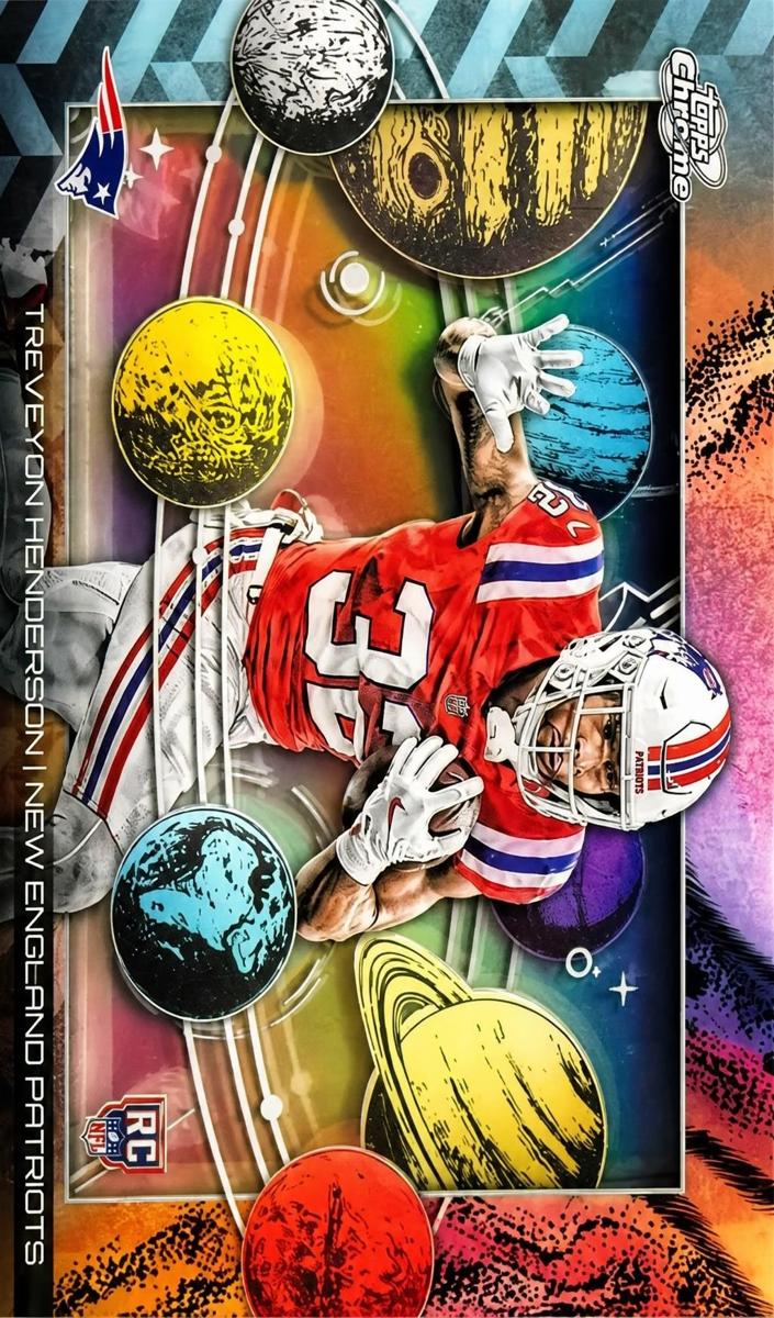 2025 Topps Cosmic Chrome Football TreVeyon Henderson #PL-5