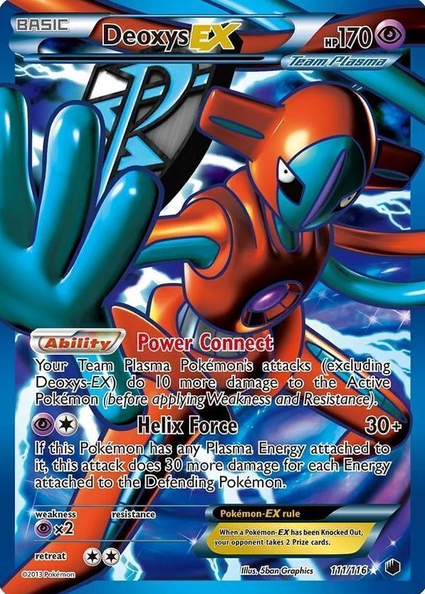 2013 Pokemon Black & White Plasma Freeze Deoxys #111 PSA 9