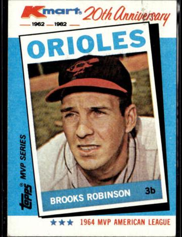 1982 Topps Kmart 20th Anniversary Baseball Brooks Robinson #5 CSG 4.5