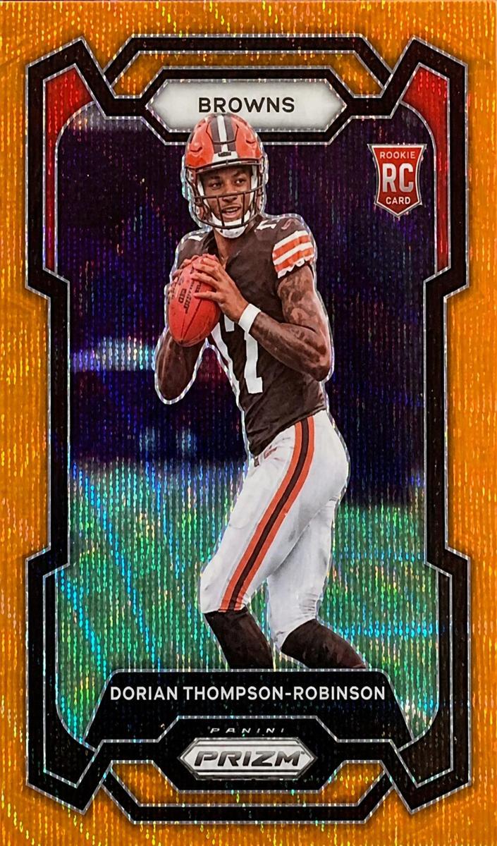 2023 Panini Prizm Football Orange Wave Dorian Thompson-Robinson #322