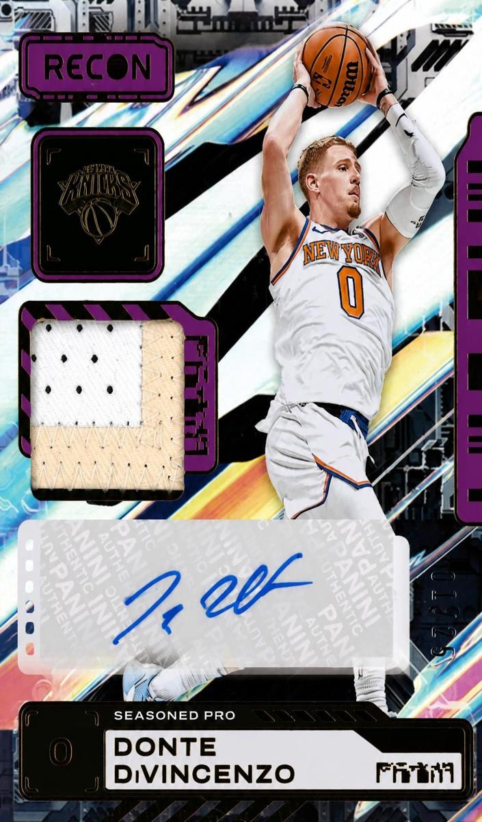 2023 Panini Recon Basketball Purple Donte DiVincenzo #SPA-DIV