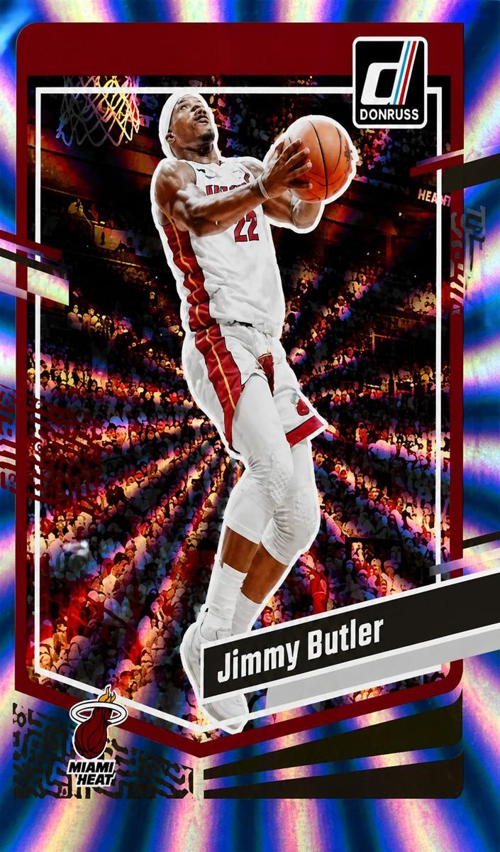2023 Panini Donruss Basketball Holo Light Blue Laser Jimmy Butler #64