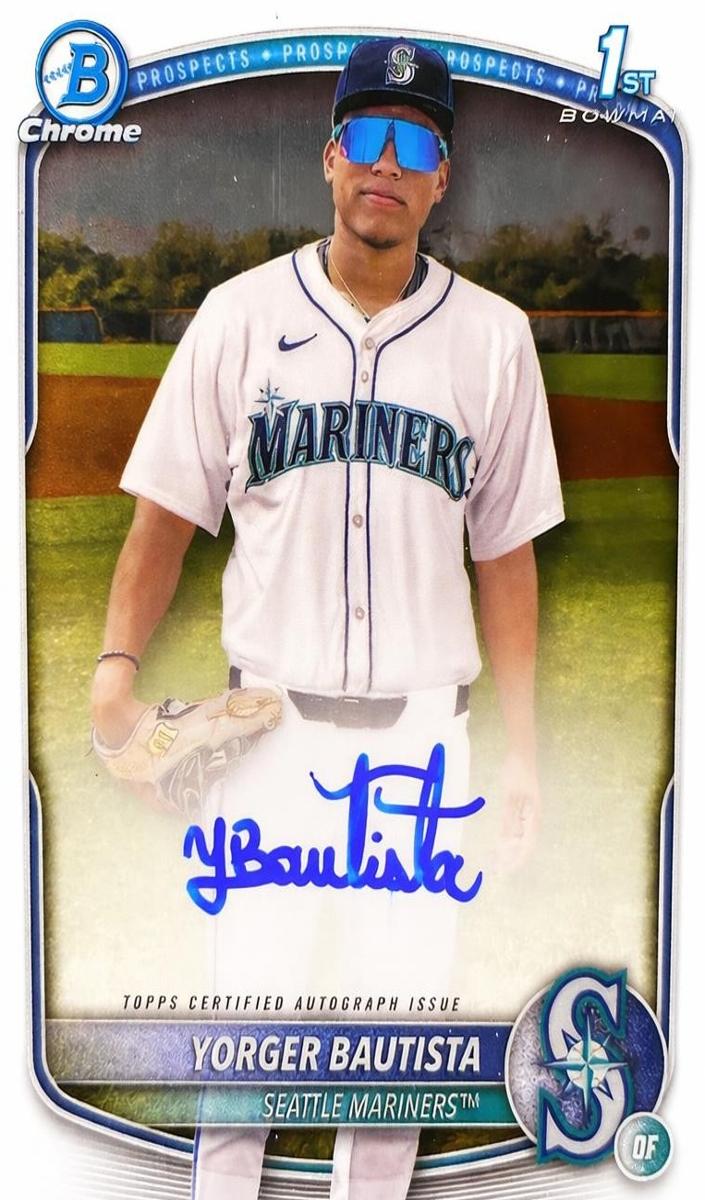 2025 Bowman Chrome Baseball Yorger Bautista #CPA-YB PSA 9