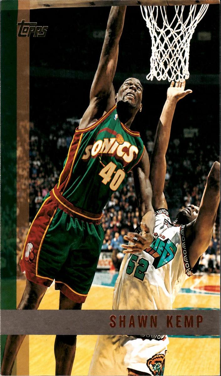 1997 Topps Basketball Shawn Kemp #92 PSA 9