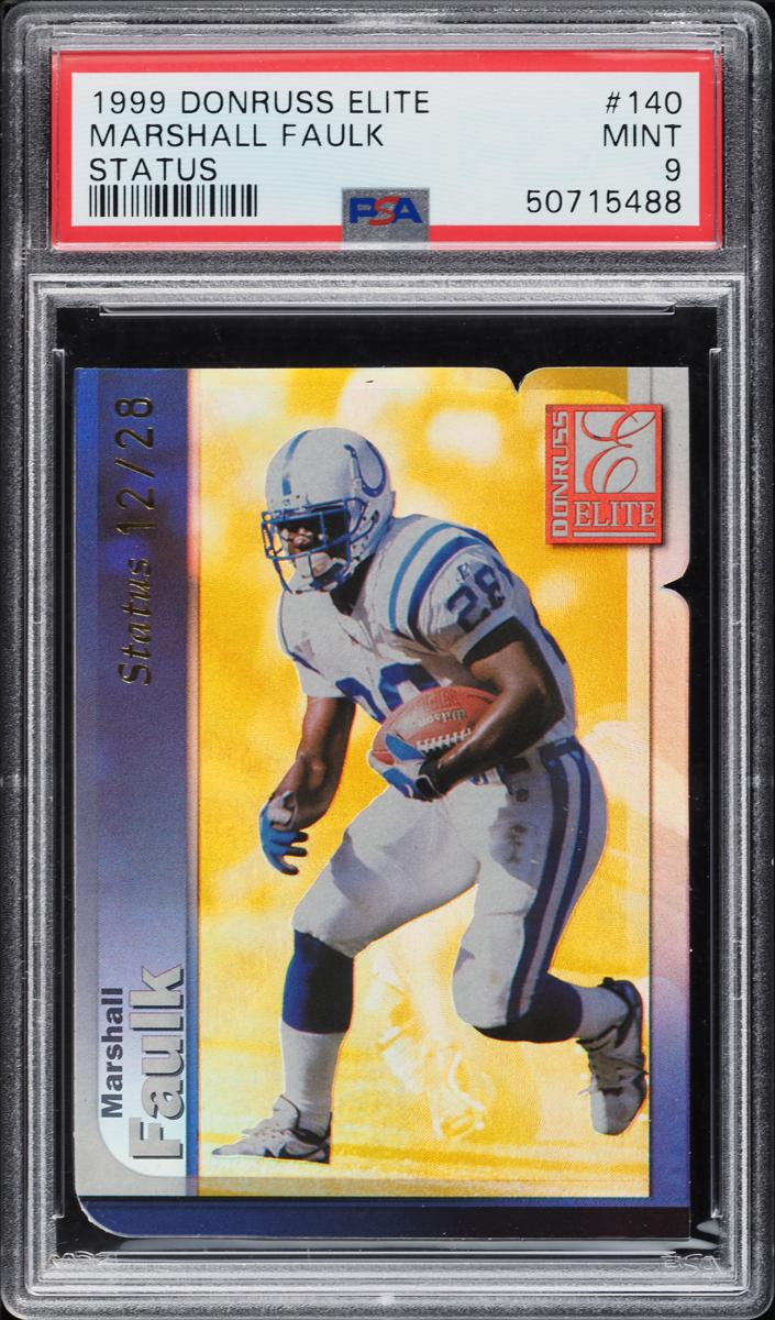 1999 Donruss Elite Football Status Marshall Faulk #140