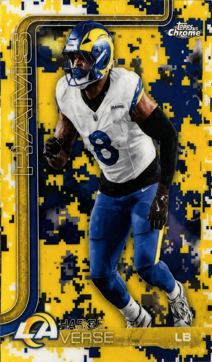 2025 Topps Chrome Football Team Camo Variation Jared Verse #173