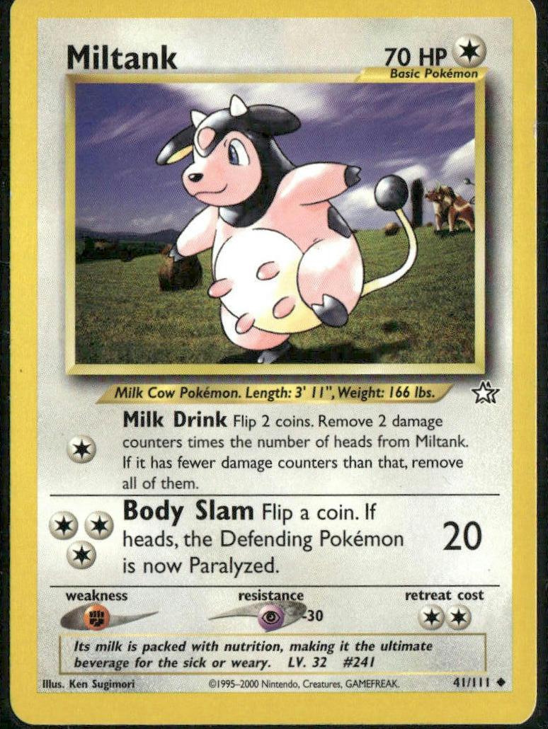 2000 Pokemon Neo Genesis Miltank #41 BGS 9