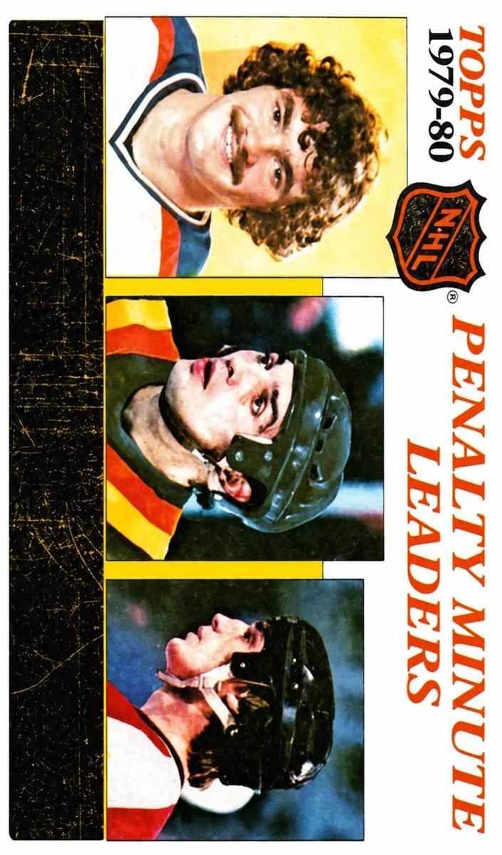 1980 Topps Hockey Penalty Minutes #164 PSA 8