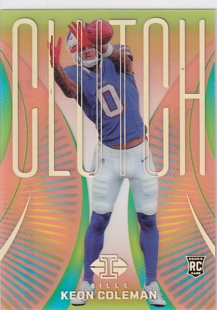 2024 Panini Illusions Football Orange Keon Coleman #5
