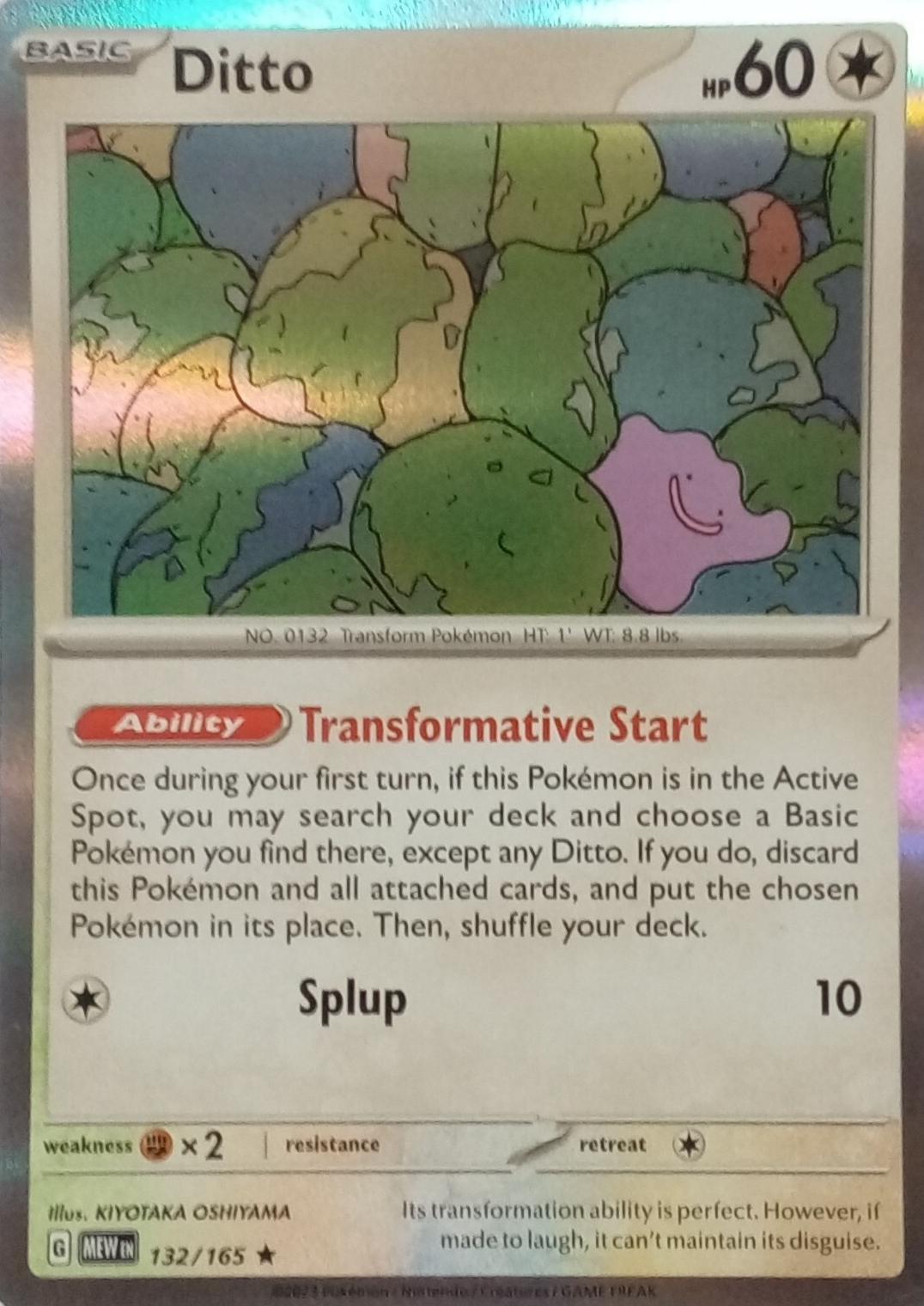 2023 Pokemon Scarlet & Violet 151 Ditto #132