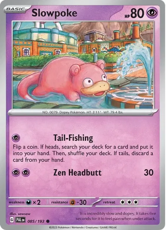 2023 Pokemon Scarlet & Violet Paldea Evolved Slowpoke #85