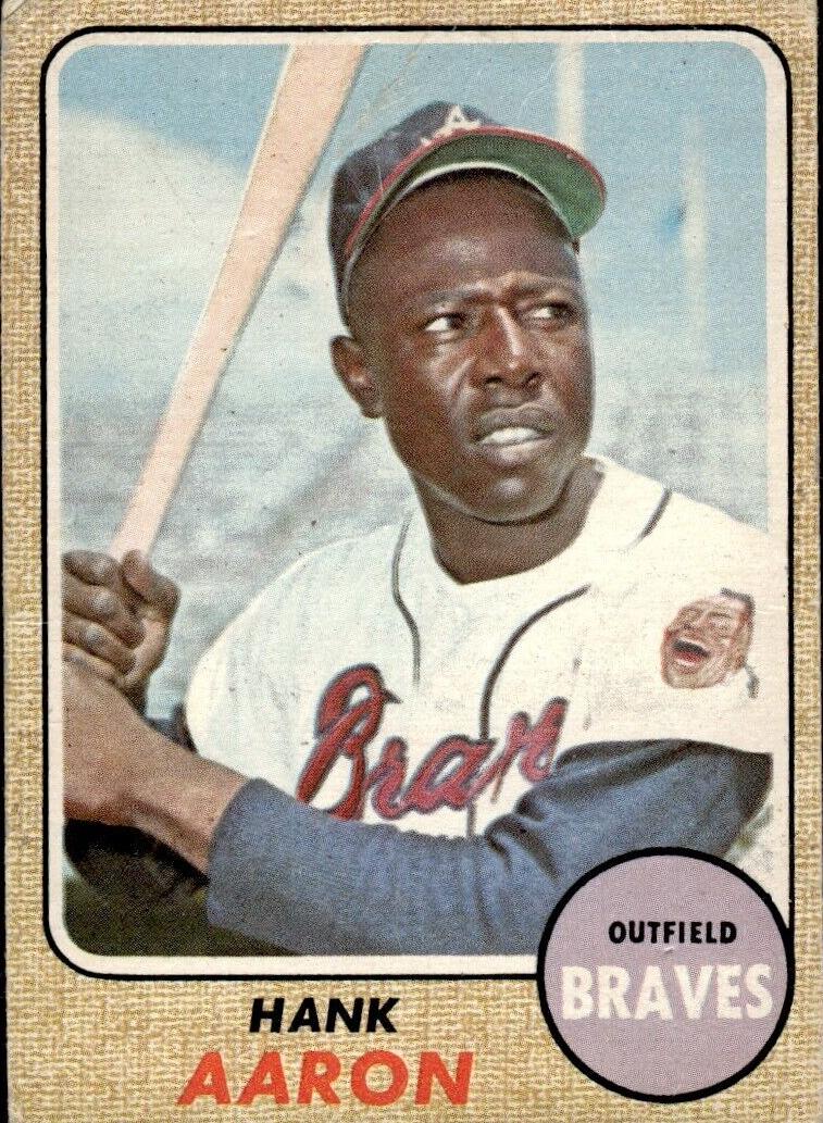 1968 O-Pee-Chee Baseball Hank Aaron #110 PSA 3