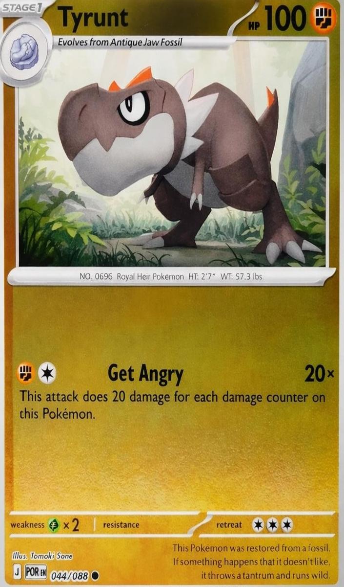2026 Pokemon Mega Evolution Perfect Order Reverse Holo Tyrunt #44