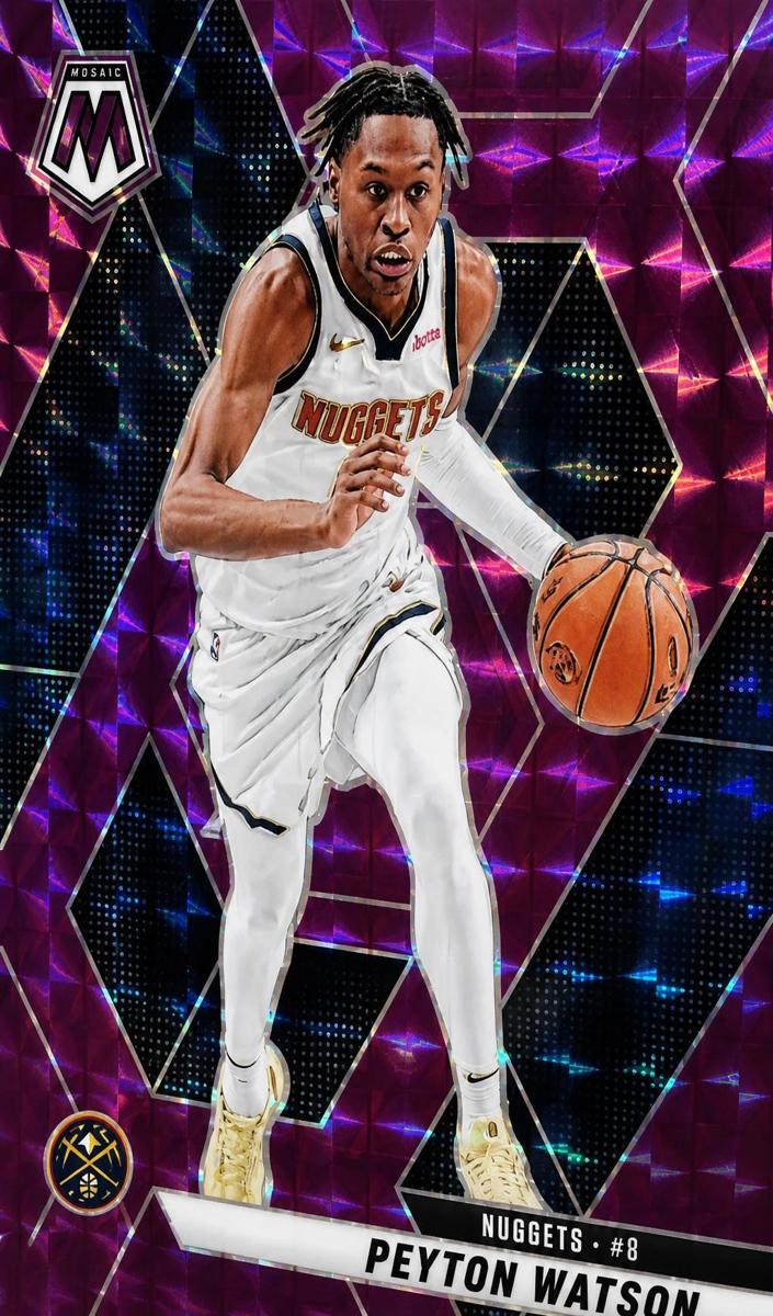 2024 Panini Mosaic Basketball Purple Peyton Watson #194