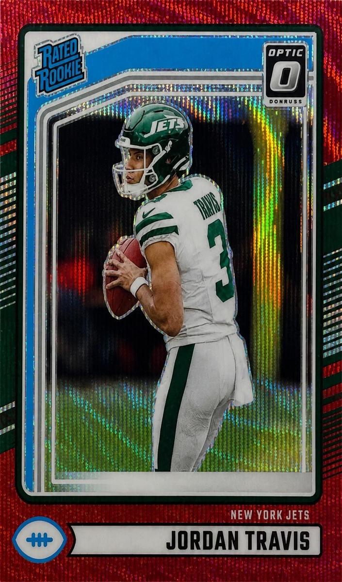 2024 Panini Donruss Football Red Wave Jordan Travis #349 PSA 9