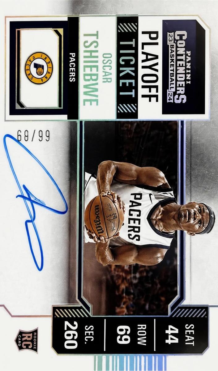 2023 Panini Contenders Basketball Playoff Ticket Oscar Tshiebwe #106