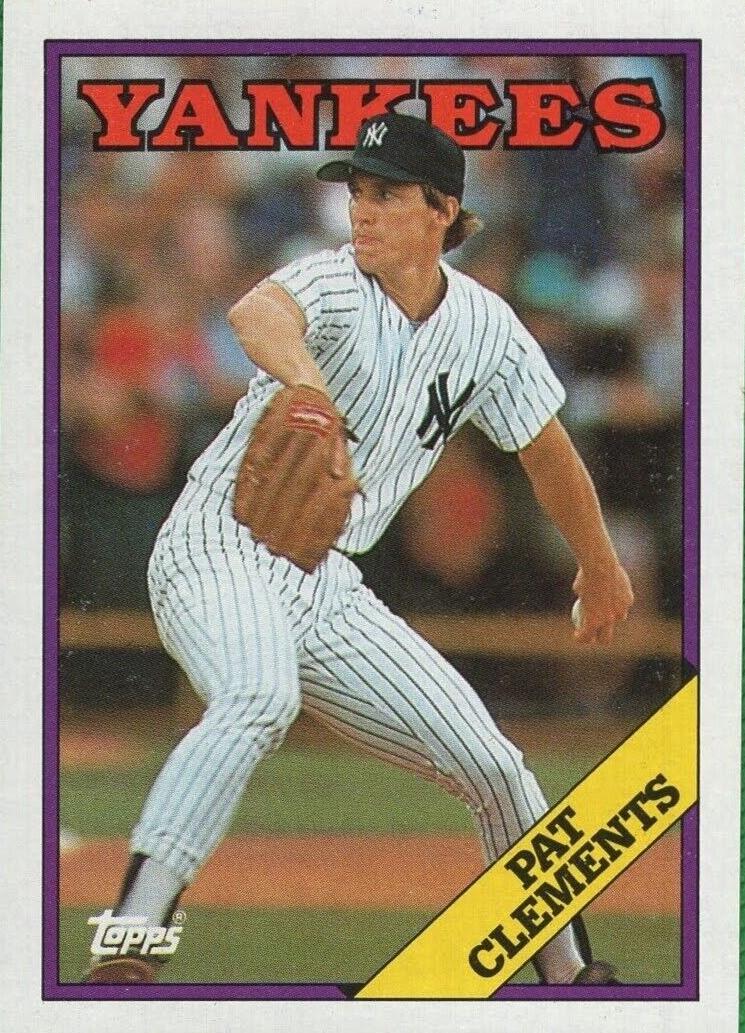 1988 Topps Baseball Pat Clements #484 PSA 7.5