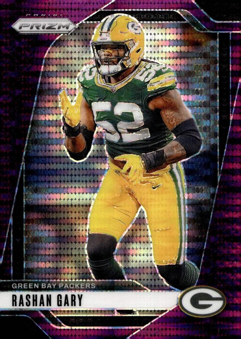 2024 Panini Prizm Football Purple Pulsar Rashan Gary #107