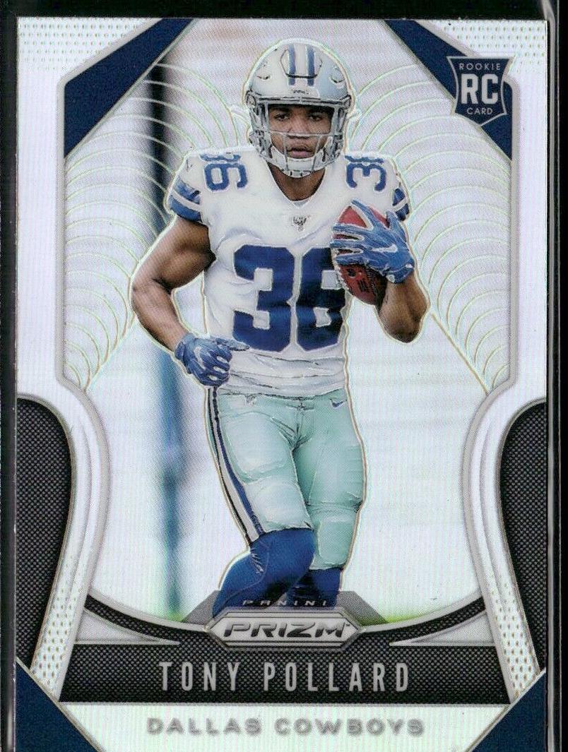 2019 Panini Prizm Football Prizm Silver Tony Pollard #339 PSA 10