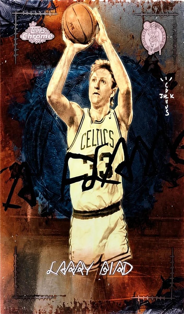 2025 Topps Chrome Cactus Jack Basketball Larry Bird #LFL-3