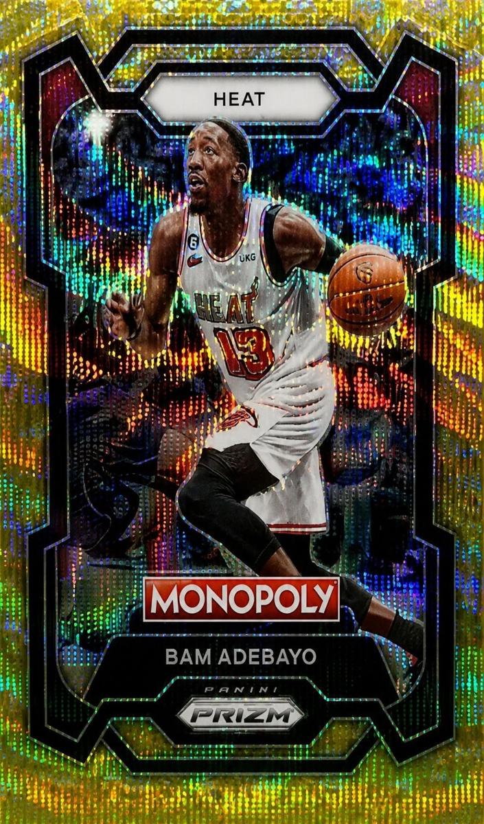 2023 Panini Prizm Monopoly Basketball Gold Wave Millionaire Bam Adebayo #47