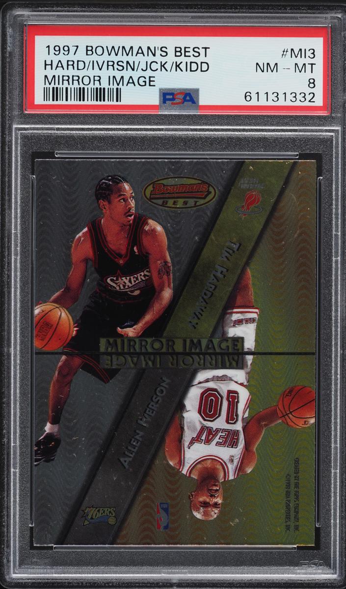 1997 Bowman's Best Basketball Allen Iverson #MI3 PSA 10