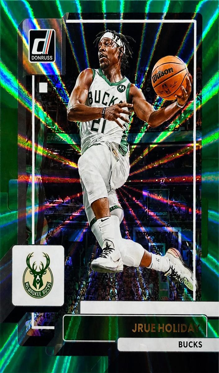 2022 Panini Donruss Basketball Holo Green Laser Jrue Holiday #55