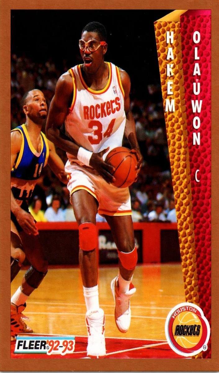 1992 Fleer Basketball Hakeem Olajuwon #84