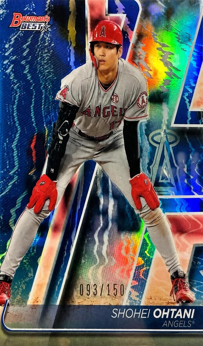 2020 Bowman's Best Baseball Blue Refractor Shohei Ohtani #22 PSA 9