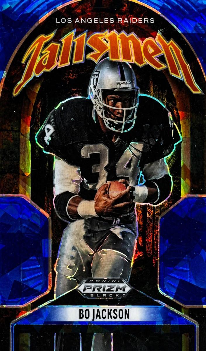 2025 Panini Prizm Black Football Blue Ice Bo Jackson #5