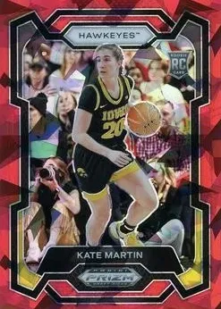 2024 Panini Prizm Draft Picks Basketball Red Ice Kate Martin #62 PSA 10