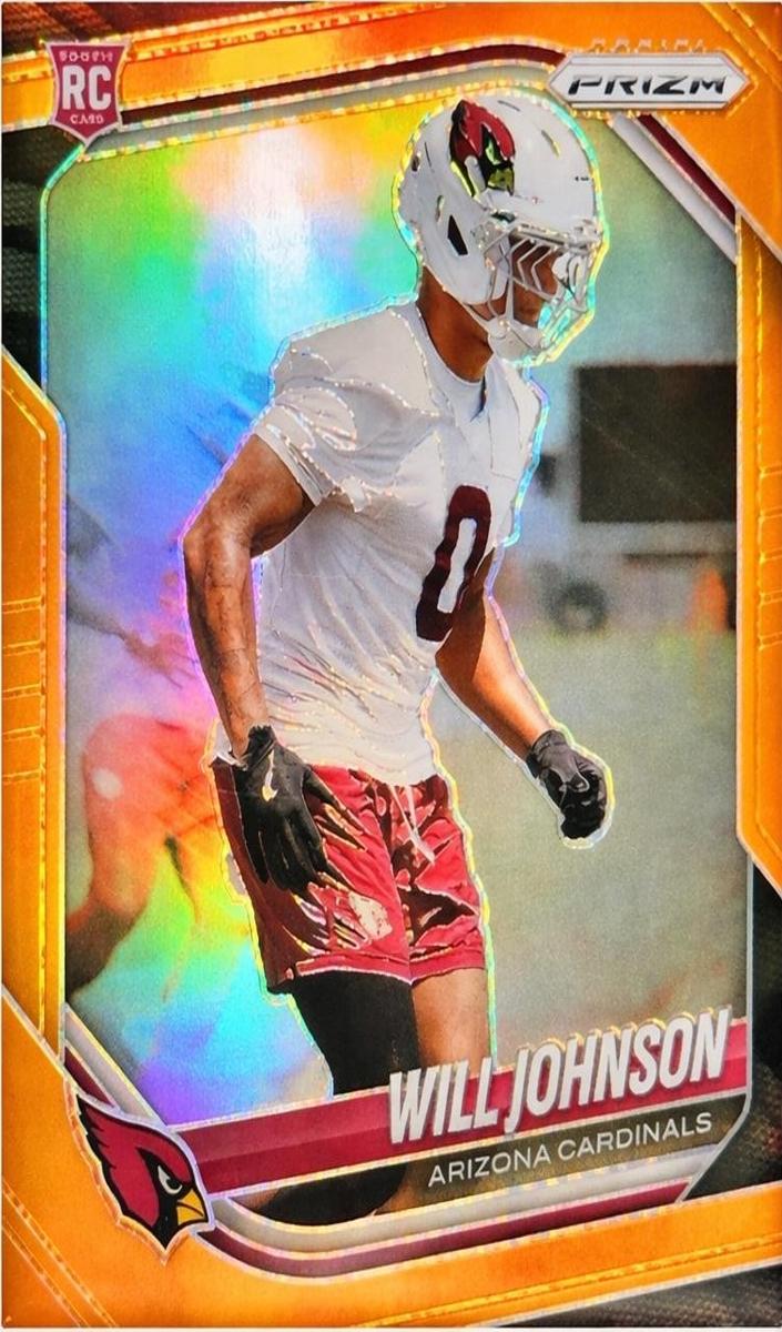 2025 Panini Prizm Football Orange Will Johnson #370