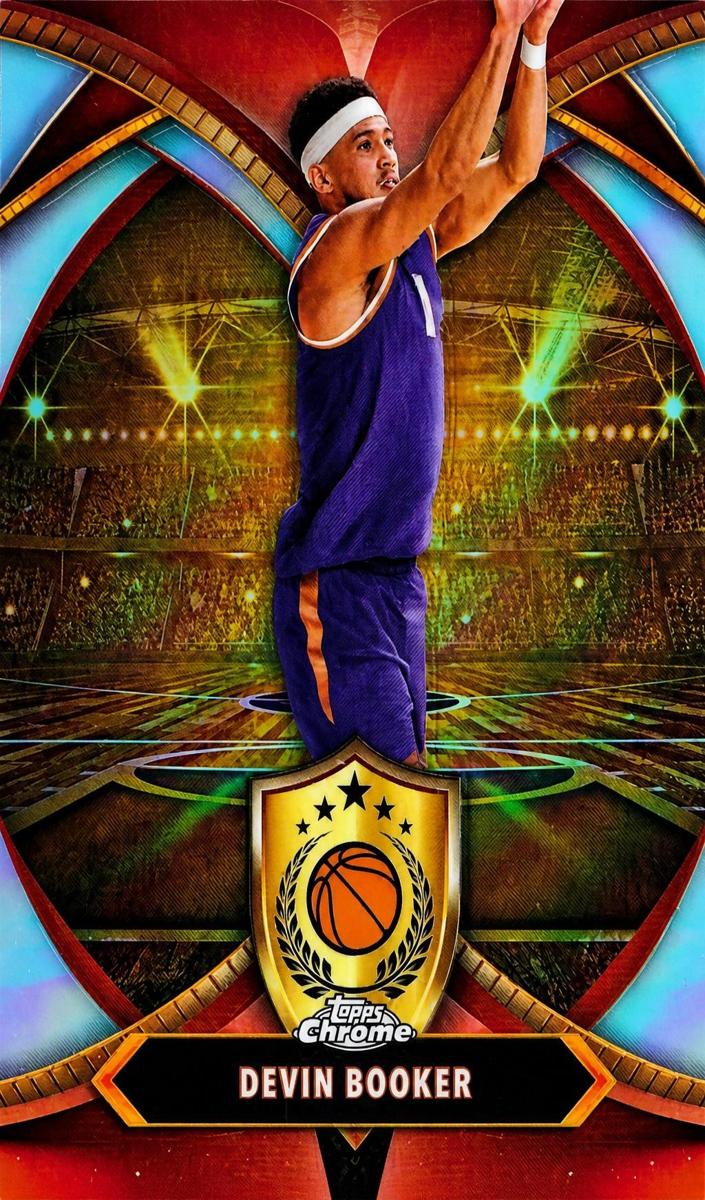 2024 Topps Chrome Basketball Devin Booker #BOD-2 PSA 9