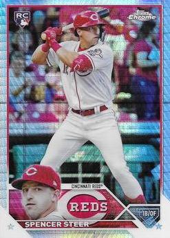 2023 Topps Chrome Baseball Prism Spencer Steer #146