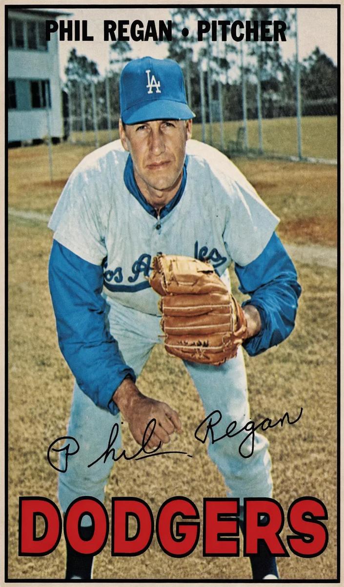 1967 O-Pee-Chee Baseball Phil Regan #130 PSA 7