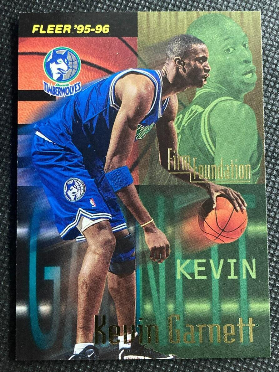 1995 Fleer Basketball Firm Foundation Kevin Garnett #335