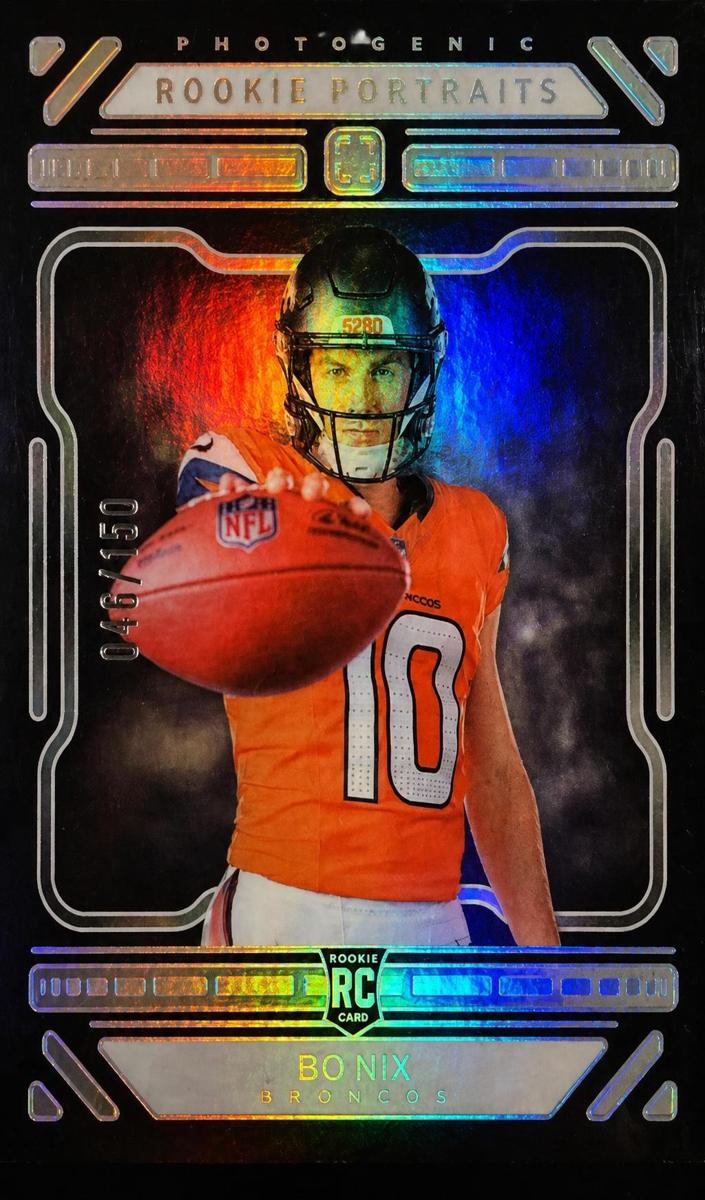2024 Panini PhotoGenic Football Silver Bo Nix #196