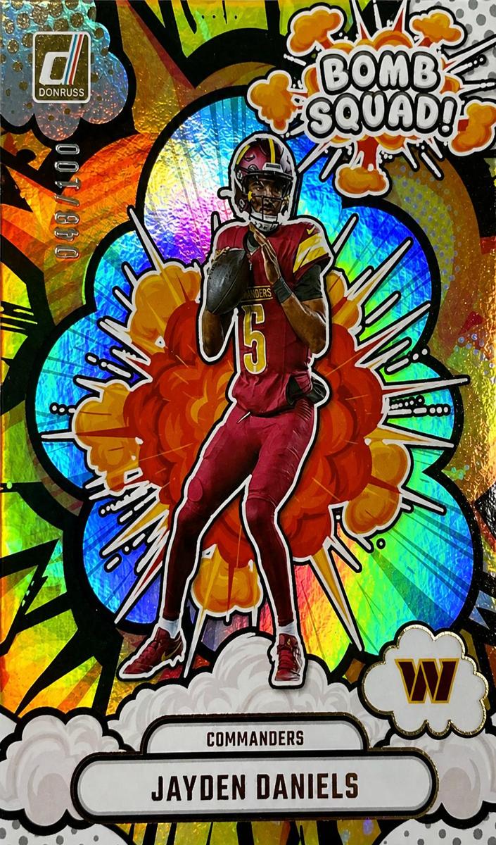 2025 Panini Donruss Football Holo Jayden Daniels #BS-JDS PSA 9