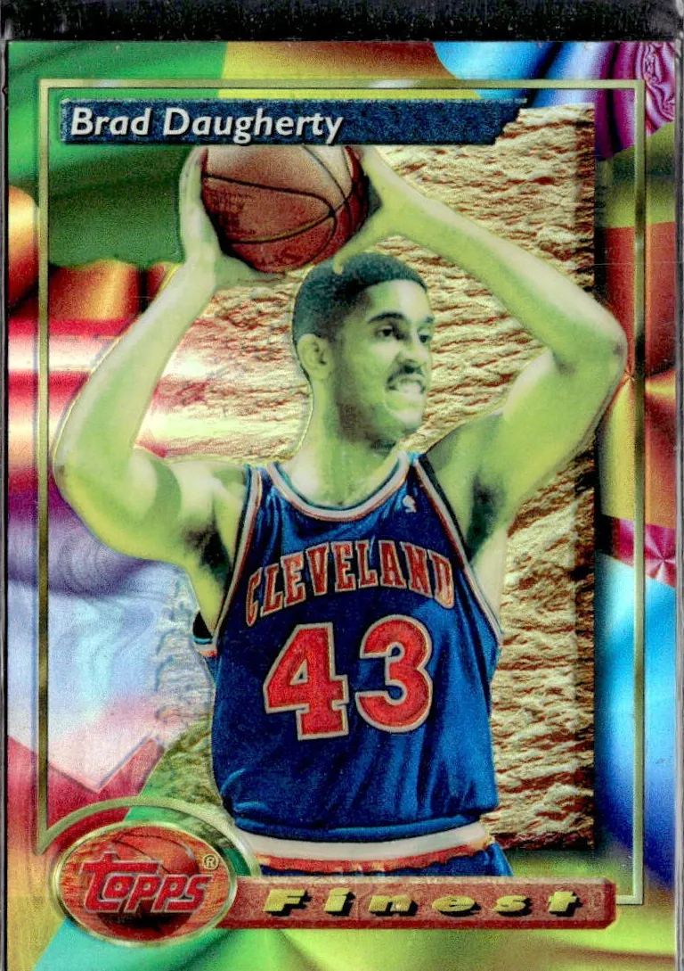 1993 Topps Finest Basketball Refractor Brad Daugherty #193 PSA 10