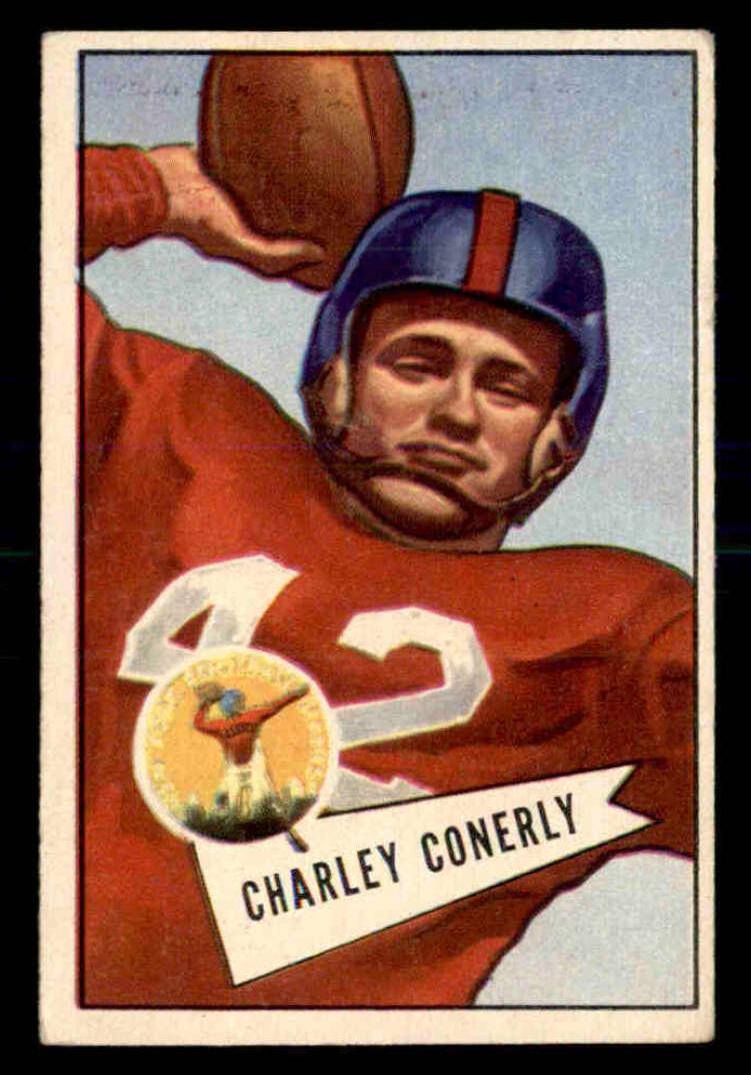 1952 Bowman Small Football Charley Conerly #63