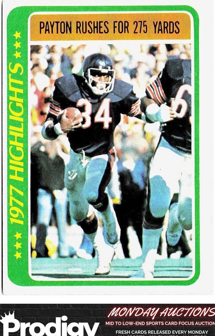 1978 Topps Football Walter Payton #3