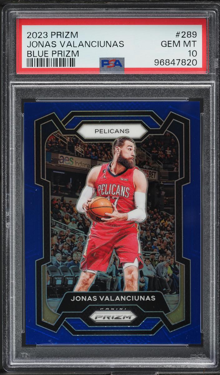 2023 Panini Prizm Basketball Blue Jonas Valanciunas #289 PSA 10