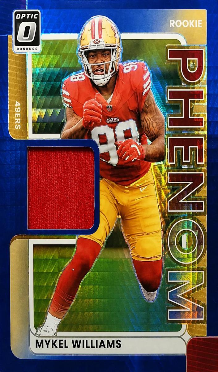 2025 Donruss Optic Football Blue Hyper Mykel Williams #RPBH-MWS