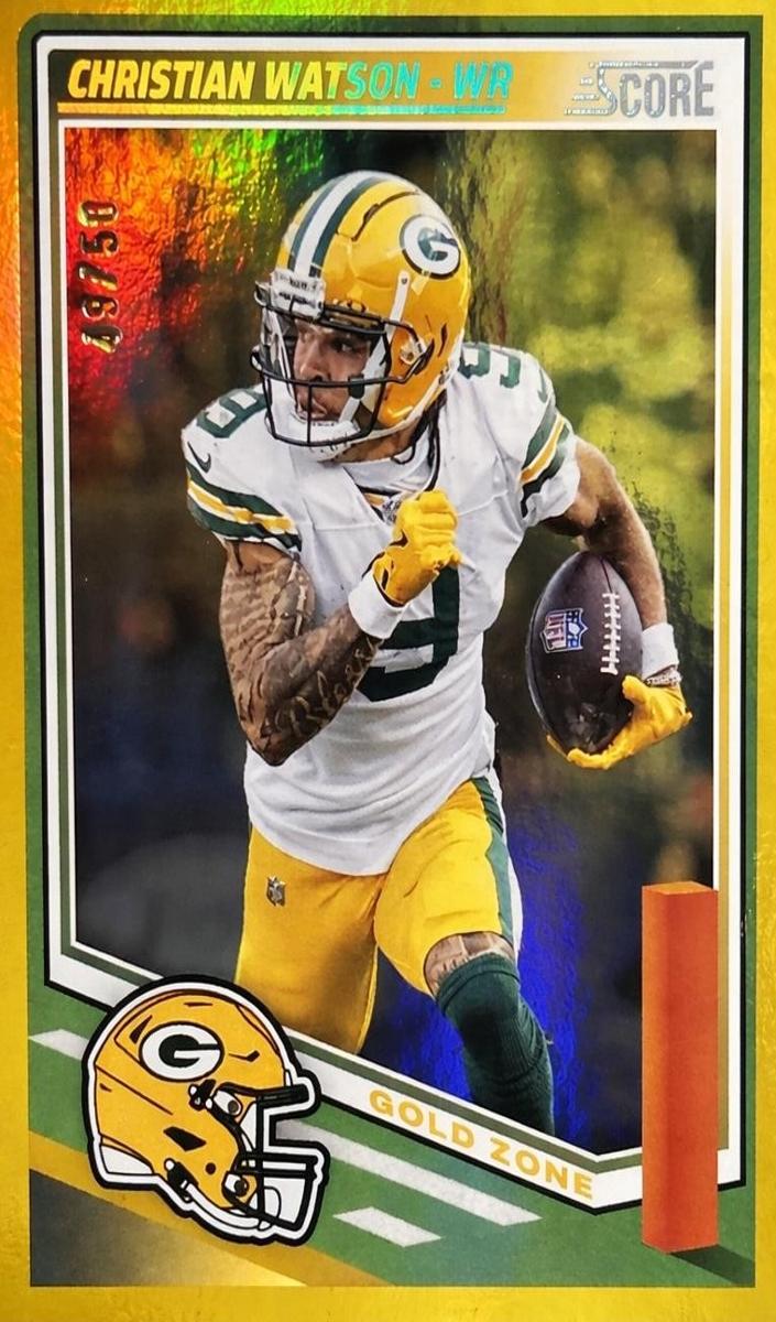 2025 Panini Score Football Gold Zone Christian Watson #248