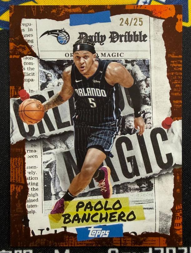 2025 Topps Basketball Orange Rainbow Paolo Banchero #DD-20