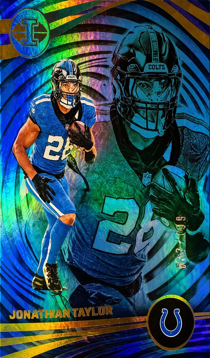 2023 Panini Illusions Football Trophy Collection Light Blue Jonathan Taylor #45
