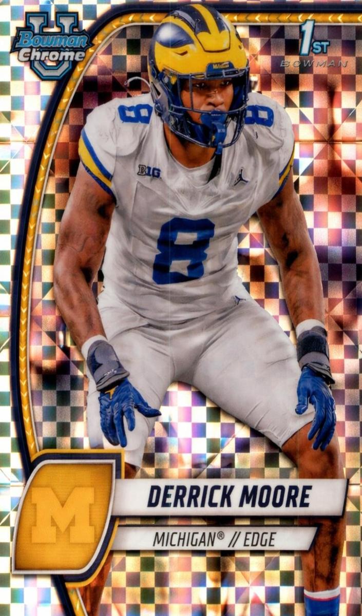 2024 Bowman Chrome University Football X-Fractor Derrick Moore #59