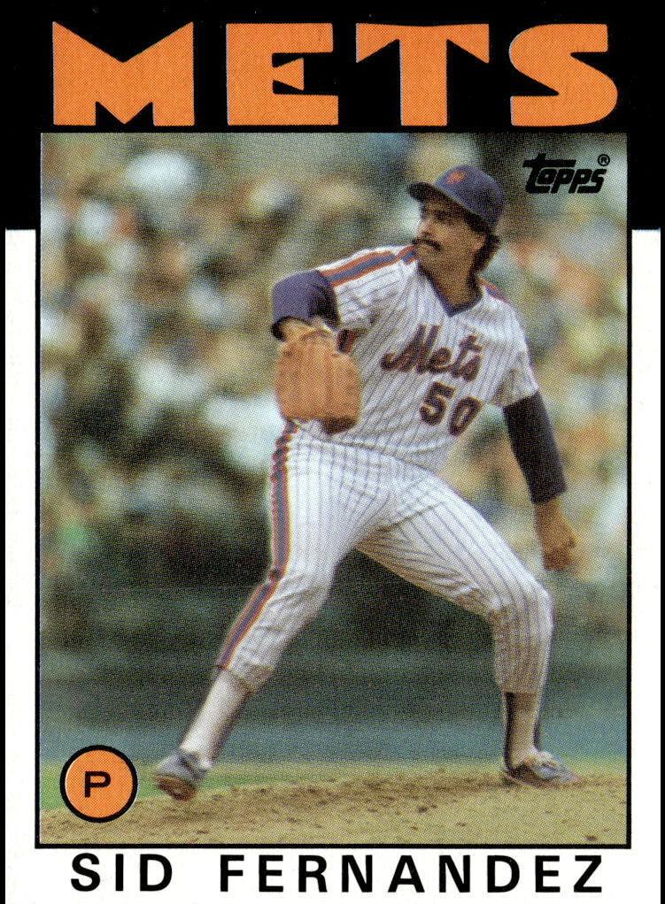 1986 Topps Baseball Sid Fernandez #104 PSA 7