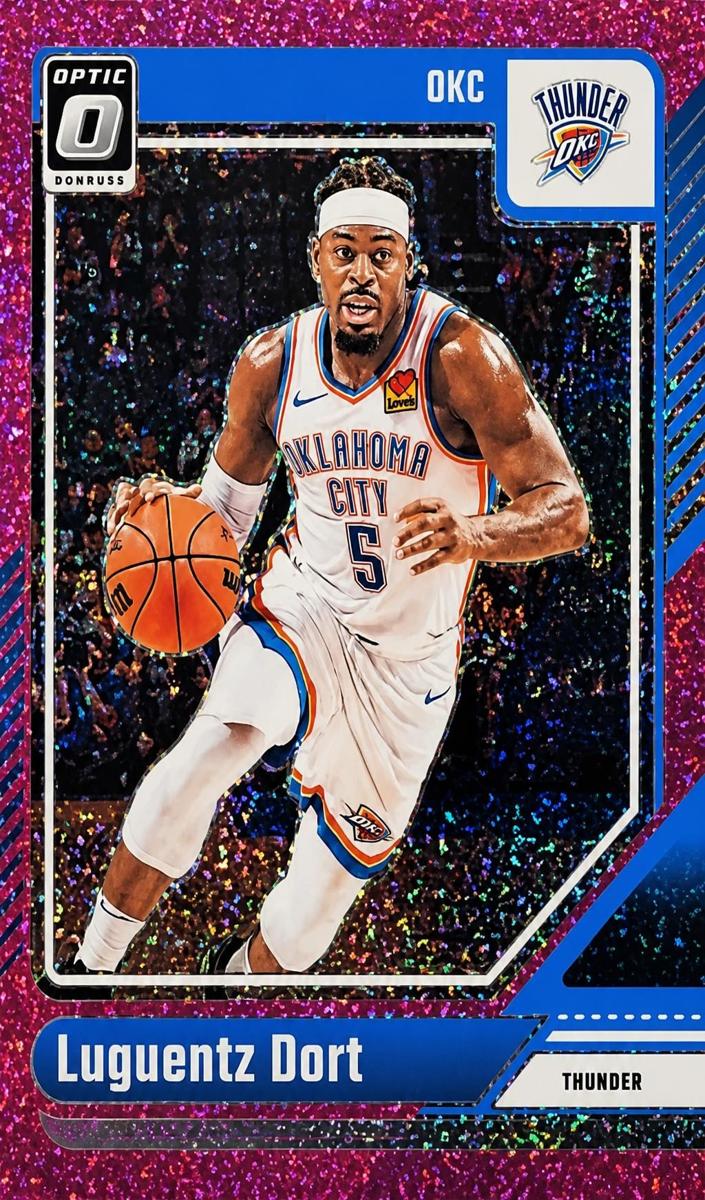 2024 Donruss Optic Basketball Pink Glitter Luguentz Dort #130